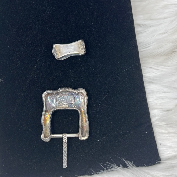 STEPHEN DWECK Signed STERLING SILVER BELT BUCKLE 108 grams - Picture 6 of 9